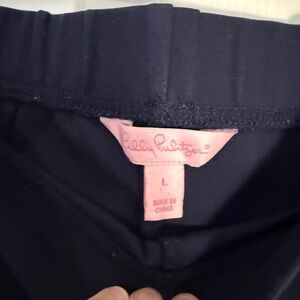 Lilly Pulitzer Large Navy Blue Pull On Dress Pants